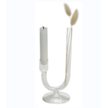 Glass Clear Candle Holder For Home Decoration